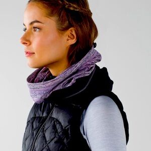 Lululemon Run Fast Neck Warmer Softshell
Space Dye Camo/Violet - Like New - OS